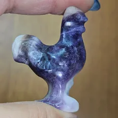 ドリームアメジスト✨ニワトリ✨カービング✨