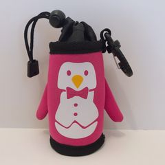 マンシングウェア　ゴルフ　ボールケース　ペンギン　ピンク