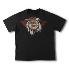 古着 90年代 ハーレーダビッドソン Harley-Davidson Hanes ヘインズ 鷲柄 イーグル柄 アニマル柄 ドリームキャッチャー/evb010203