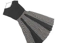 新品 STRAWBERRY-FIELDS ストロベリーフィールズ ドット 切替 ワンピース size2/黒 ■◆ レディース