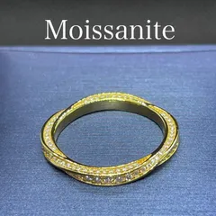 モアサナイト ツイストフルエタニティ　ゴールド【TFG】