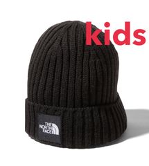 【 kids 】ブラック ★ ニット帽 帽子 ★ ノースフェイス