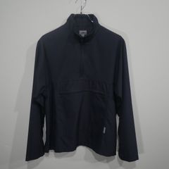1999s lad musician front pocket designed half zip jacket