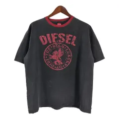00年代 DIESEL ディーゼル 半袖Ｔシャツ ブラック(メンズ XL)中古 古着 U0294