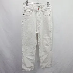 ◇ Θ HOLIDAY ホリデイ コットン100％ デニム ストレートパンツ サイズM ホワイト系 レディース E  【1506300025136】