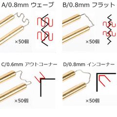 プラスチック溶接用 溶接芯 4種 200個 替え芯 0.8mm 0.6mm ホットステープラ― ホッチキス ＤIY ツール 修理 溶接