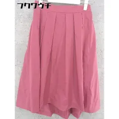 ◇ anatelier アナトリエ 膝下丈 フレア スカート サイズ38 レッド系 レディース 【中古】 【1002801964009】