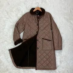 ラベンハム キルティングコート 裏ボア 茶色 Mサイズ相当 ★お値段交渉を受け付けます。【A0193】