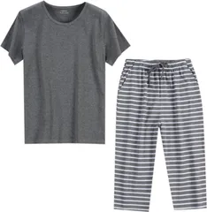 パジャマ上下セット 夏用 無地 半袖パンツ 部屋着