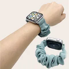 087 【人気1位】 Apple Watch アップルウォッチ バンド シュシュ series 11 10 9 40 41 46 かわいい レディース series SE 9 8 7 6 5 42 44 38 45 ベルト おしゃれ 替え band 女性