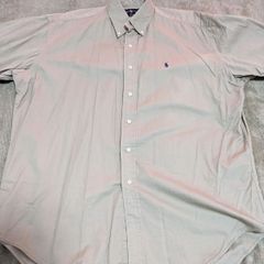 Ralph Lauren　BLAIRE 　半袖ボタンダウンシャツ　ベージュ　サイズL