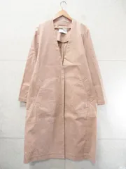 URBAN RESEARCH DOORS アーバンリサーチドアーズ ノーカラーコート 長袖 無地 ブラウン系 0サイズ DR04-27M406