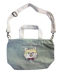 【在庫セール】キャンバス 帆布 トートバッグ 犬用 キャンバストート 犬 キャンバストートバッグ お散歩トート プリント 散歩バッグ 犬柄 お散歩バッグ アウトドア [Mopolini] マナーバッグ