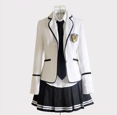 制服 ブレザー スクール 卒業式 女の子 学生 フォーマル ガールズ スカート 5点セット ジュニア 発表会 結婚式 面接 入学式 女の子 スーツ 上下セット ホワイト 白 可愛い 中学生 高校生 la025h2