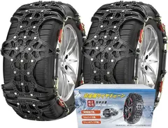 MASTORE 車用タイヤチェーン 非金属 185/65R15 軽自動車 185/55R16 簡単装着 195/60R15 205/55R15 ジャッキアップ不要( QX06)のサムネイル
