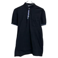 ZARA 半袖 ポロシャツ レディース S～ ブラック ザラ ハーフボタン 胸ポケット シンプル 古着卸 アメリカ仕入 a703-5636