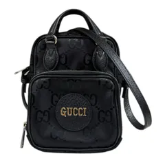 グッチ オブ　ザ　グリット ショルダーバッグ ナイロン 625850 ブラック ユニセックス  GUCCI  中古 グッチ