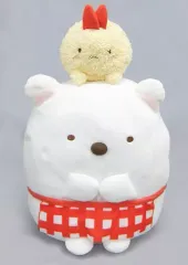 【中古】ぬいぐるみ しろくまとえびふらいのしっぽ セットぬいぐるみ 「一番くじ すみっコぐらし のこさずたべてね すみっコ弁当」 A賞