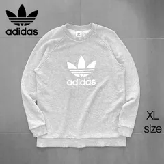 アディダス トレフォイル　ロゴプリント　ラグランスリーブ スウェット トレーナー