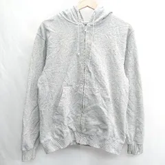 ◇ ⊇ CONVERSE コンバース ジップアップ 長袖 パーカー サイズMEDIUM グレー レディース E  【1501230025683】