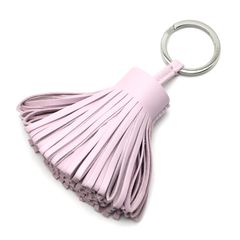 【楠本質店/元住吉】未使用品　エルメス/HERMES　カルメン　キーリング　キーホルダー　モーヴペール x シルバー金具 　B刻　ショップカード：2024年【中古】