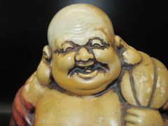 ☆古陶 布袋様 ほてい 七福神 時代物 古民具 縁起物 置物 アンティーク