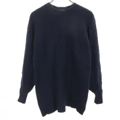 POLO RALPH LAUREN ポロラルフローレン 長袖 メリノウール セーター S ネイビー ニット レディース 古着