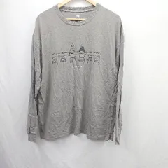 ◇ ⊂ Design Tshirts Store graniph 綿100% 長袖 Tシャツ サイズL グレージュ系 メンズ E  【1505290012089】