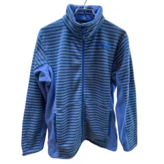 ノースフェイス フリース ジャケット ストライプ ボーダー ブルー XLサイズ インナー ネイビー 紺 青 THE NORTH FACE