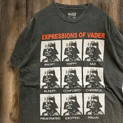 BJVW ムービー Tシャツ ビンテージ 古着 黒 スターウォーズ STARWARS ダースベイダー 映画 洋画 Lサイズ  2500 p10/