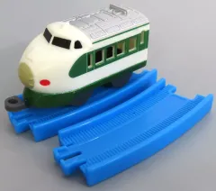 【中古】おもちゃ 200系新幹線(後尾車)+曲線レール2本 「カプセルプラレール 人気者新幹線大集合編」