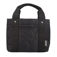 ☆ ブラック ☆ LIZDAYS 3仕切りキルティングデザインミニバッグ LIZDAYS リズデイズ ミニトートバッグ lz-71503 トートバッグ ミニトートバック トートバック キャンバスバッグ ミニバッグ ランチバッグ 布 小さめ サブバッグ