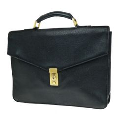 CHANEL シャネル ビジネス バッグ ハンド バッグ ブリーフケース ブラック レザー 11KA220