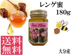 レンゲ蜜180g 非加熱 生はちみつ 国産 純粋 送料無料