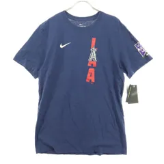 NIKE ナイキ 大谷翔平　ANGELS スウォッシュ 半袖 ラウンドネック Tシャツ S ネイビー オールスターゲーム　エンゼルス メンズ 古着