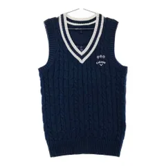 サイズ：M CALLAWAY キャロウェイ  Vネック ニットベスト  ネイビー系 [240101245320] ゴルフウェア レディース ストスト