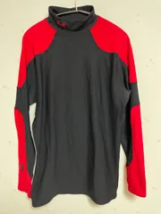 アンダーアーマー UNDER ARMOUR コンプレッション 長袖シャツ XL ブラック×レッド メンズ