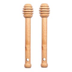 【特価】木製ハニーディッパー ハニースティック ハニー 撹拌棒 はちみつスプーン はちみつ専用 キッチン用品(2個セット)