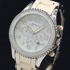 箱付 マークバイマークジェイコブス MBM2545 ホワイト文字盤 QZ レディース腕時計 2000000 NSK KTU