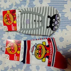 アンパンマン バイキンマン 子供用靴下