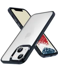 特価商品 ONES iPhone 13mini 12mini ハード ケース 米軍MIL規格 超耐衝撃 二重構造 マット背面 エアバッグ 滑り止めシリコンバンパー 強化レンズ保護 画面保護 合金ボタン Qi充電 超軽量 薄型 つや消し カバー (黒)