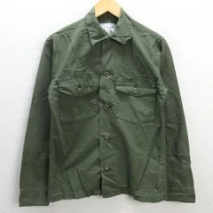 G■ジャーナルスタンダード/JOURNAL STANDARD ミリタリーシャツ/長袖シャツ【M】カーキ/men's/105【中古】■