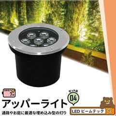 4個セット ガーデンライト 屋外 防水 IP65 6W RGB LSG-6RGB ビームテック