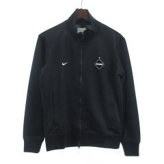 エフシーレアルブリストル F.C.Real Bristol FCRB x NIKE x mastermind JAPAN 美品 コラボ 12AW トラックジャケット ジャージ ブルゾン トップス 黒 ブラック S
