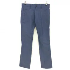 【美品】オークリー パンツ ネイビー ロゴ刺しゅう ストレッチ ティー装着可  メンズ 32 ゴルフウェア Oakley