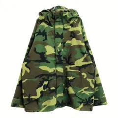 ROTHCO ロスコ ウェットウェザーパーカー 大きいサイズ ミリタリー ウッドランドカモ(メンズ 2XL)中古 古着 V1905