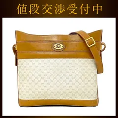 グッチ ショルダーバッグ ベージュ ブラウン ゴールド マイクロGG