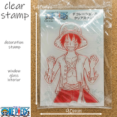 ワンピース　ONE PIECE　クリアスタンプ　デコレーションスタンプ　✿ガラスに貼り付けてインテリア✿鏡に貼り付けてデコレーション✿繰返しご使用いただけます✿