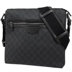 ▲GUCCI/グッチ GG柄ショルダーバッグ キャンバス ブラック GUCCI グッチ GG柄 ショルダーバッグ 斜め掛け GGキャンバス
