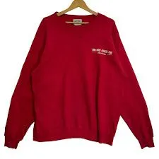 90's/90年代 Lee/リー スウェット　トレーナー バックプリント 企業ロゴプリント オーバーサイズ ビッグシルエット メンズ レッド